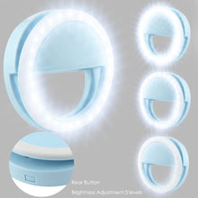 Load image into Gallery viewer, Selfie LED Light Ring Flash Fill Clip Camera For IPhone &amp; Tablet For Samsung