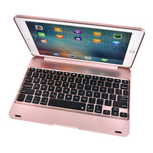 Load image into Gallery viewer, For 2016 Creative iPad  Pro 9.7 Air 2 Clavier Bluetooth Smart Creative iPad Pro 9.7 Air 2 Bluetooth Wireless Keyboard Case ABS Stand (Color: Grey,Silver,Gold,Rose Gold)