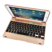 Load image into Gallery viewer, For 2016 Creative iPad  Pro 9.7 Air 2 Clavier Bluetooth Smart Creative iPad Pro 9.7 Air 2 Bluetooth Wireless Keyboard Case ABS Stand (Color: Grey,Silver,Gold,Rose Gold)